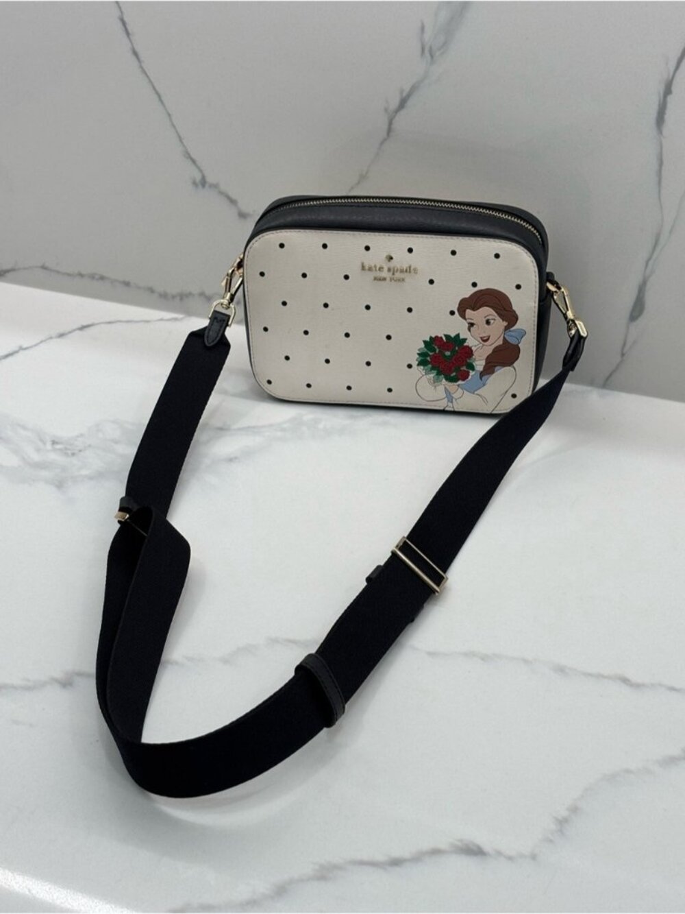 Kate Spade New York X Disney Beauty and the Beast Mini Camera Crossbody Bag - Picture 3 of 11